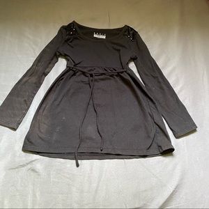 Basic editions girls 4/5 black a line skirt